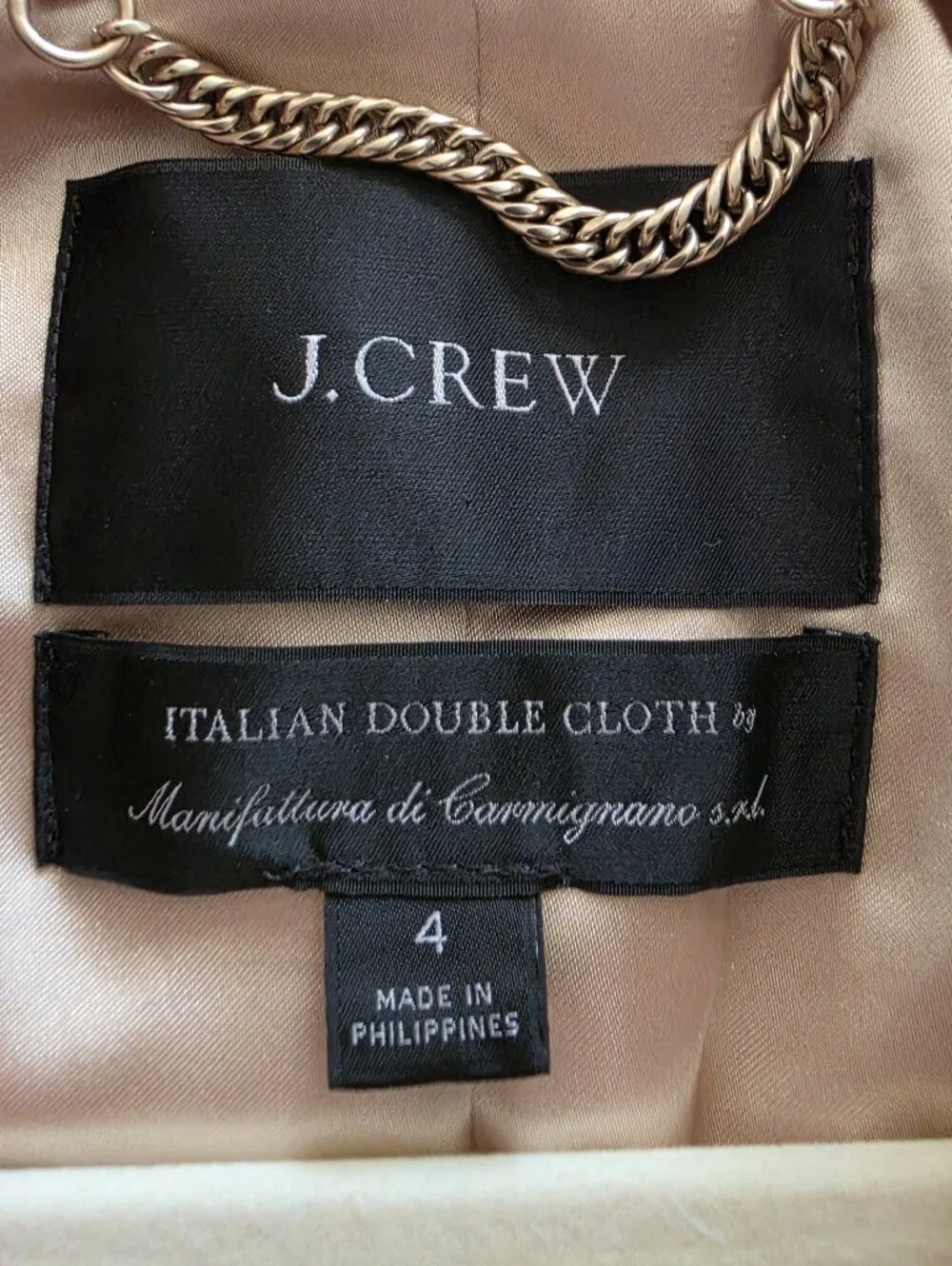 J.Crew Classic lady day coat in Italian double-cloth wool with Thinsulate size 4